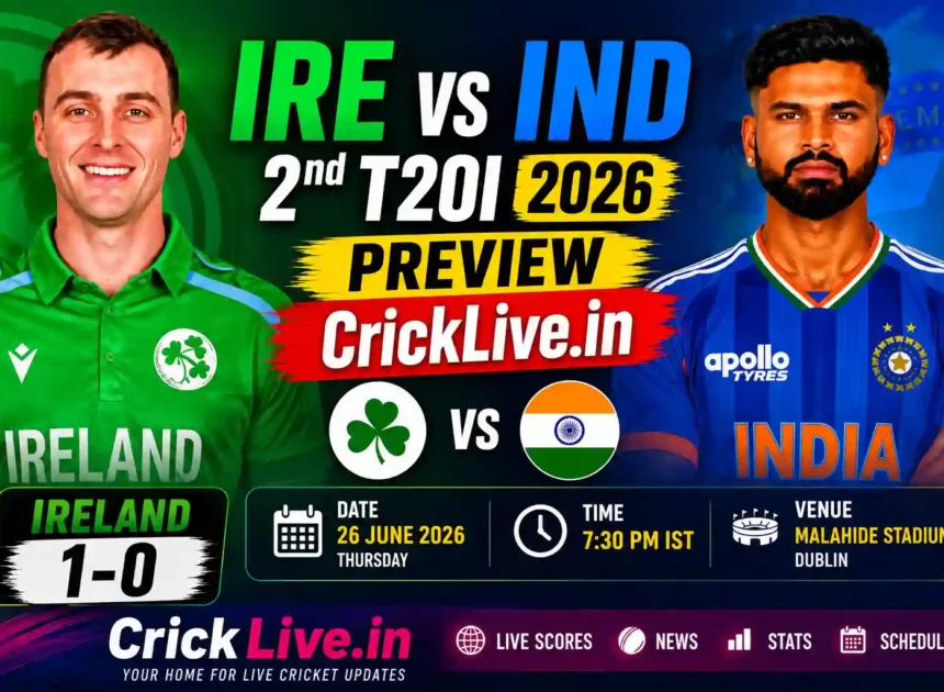 IRE vs IND 2nd T20I Preview: India Eye Series-Saving Win, Ireland Chase Historic Whitewash at Stormont