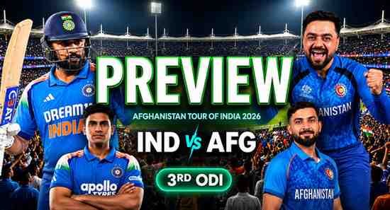 IND vs AFG 3rd ODI Preview: India Eye Clean Sweep, Harshit Rana Returns as Afghanistan Fight for Pride | Chennai Showdown
