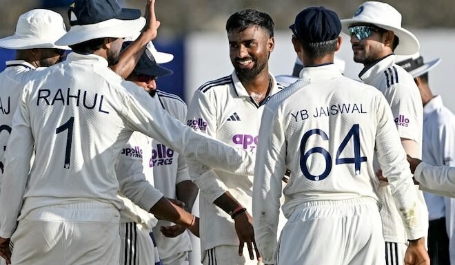 SL vs IND 1st Test Review: Suthar’s 10-Wicket Haul, Pant’s Sixes Record Power India to 165-Run Victory in Galle