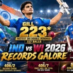 IND vs WI 2026 Records: All Milestones from Kohli’s 15,000 to Gill’s 223 – Full Series List