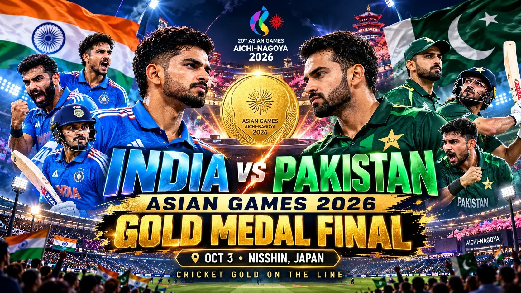 IND vs PAK Asian Games Final Preview: Bumrah vs Farhan, Spinners vs Flat Track — Gold Medal Showdown in Nisshin IND vs PAK Asian Games Final Preview: Bumrah vs Farhan, Spinners vs Flat Track — Gold Medal Showdown in Nisshin