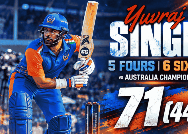 India Champions vs Australia Champions Review: Yuvraj’s 71, Kulkarni’s 4/26 Seal 46-Run Win in WCL 2026 Opener