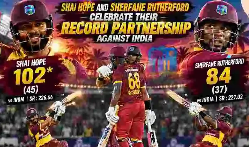 Shai Hope 102*, Rutherford 84: How West Indies Pulled Off Record 252 Chase vs India | Highlights & Records