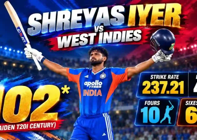 IND vs WI 1st T20I Review: Iyer’s 42-Ball Century, Dhir’s Dream Debut Crush West Indies by 8 Wickets