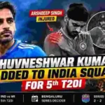 Bhuvneshwar Kumar Added to India Squad for 5th T20I After Arshdeep Singh Suffers Shoulder Injury