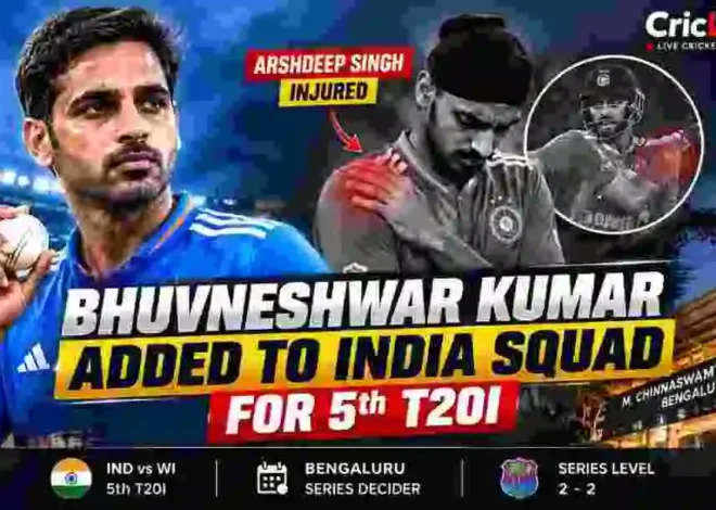 Bhuvneshwar Kumar Added to India Squad for 5th T20I After Arshdeep Singh Suffers Shoulder Injury
