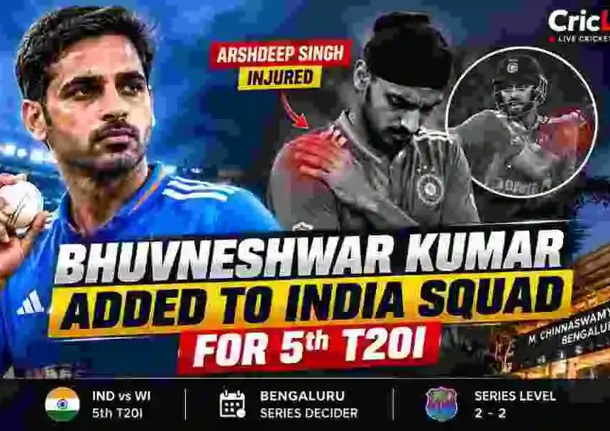 Bhuvneshwar Kumar Added to India Squad for 5th T20I After Arshdeep Singh Suffers Shoulder Injury