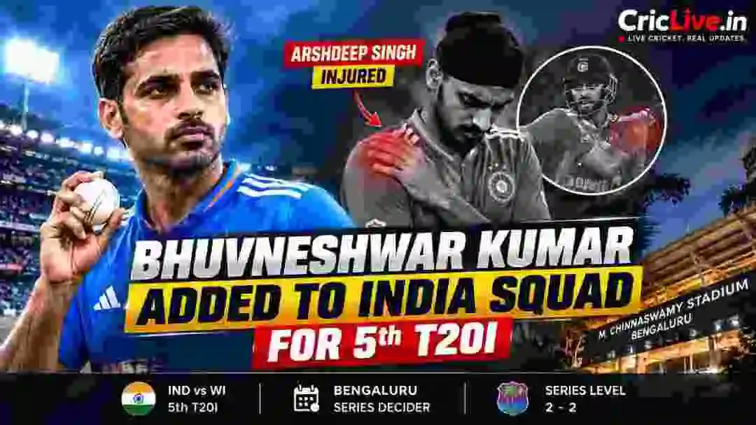 Bhuvneshwar Kumar Added to India Squad for 5th T20I After Arshdeep Singh Suffers Shoulder Injury