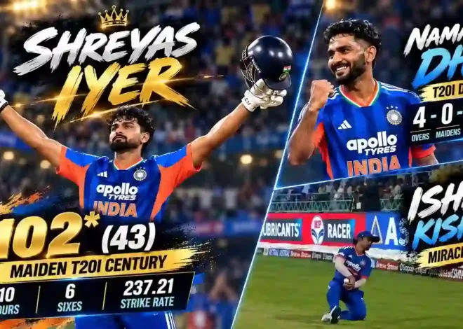 Watch: Iyer’s Fastest T20I Century vs WI, Dhir’s 3/31 on Debut, Kishan’s Miracle Catch – India 1-0 Up