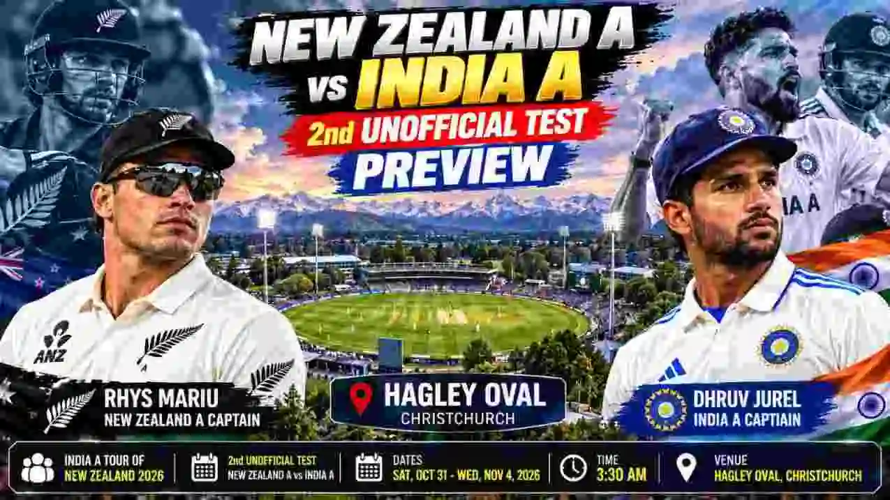 NZ-A vs IND-A 2nd Unofficial Test Preview: Siraj Returns, Padikkal in Focus NZ-A vs IND-A 2nd Unofficial Test Preview: Siraj Returns, Padikkal in Focus