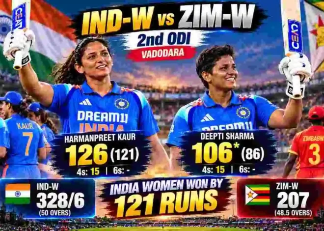 IND-W vs ZIM-W 2nd ODI Review: Harmanpreet, Deepti Tons Seal Series 2-0 in Vadodara