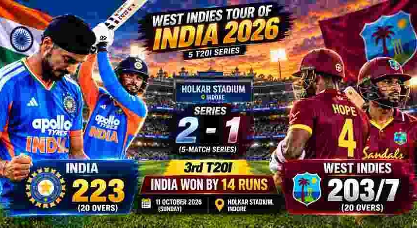IND vs WI 3rd T20I Review: Abhishek’s Record 69, Arshdeep’s 3/36 Seal 14-Run Win as India Go 2-1 Up