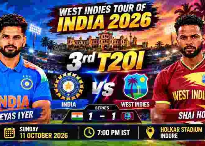 IND vs WI 3rd T20I Preview: Series Decider in Indore as India Seek Bowling Answers Against Hope’s Windies