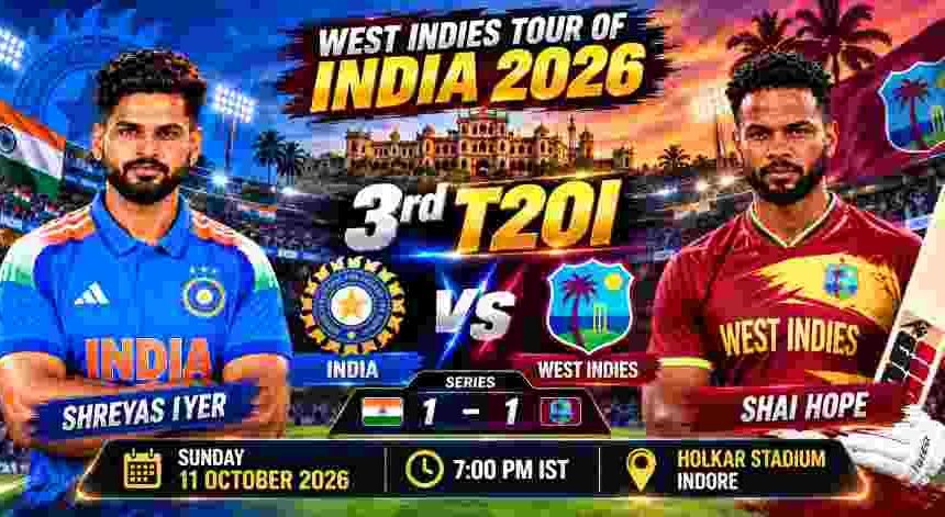 IND vs WI 3rd T20I Preview: Series Decider in Indore as India Seek Bowling Answers Against Hope’s Windies