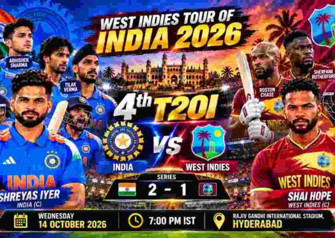 IND vs WI 4th T20I Preview: India Eye Series Win in Hyderabad as West Indies Fight to Stay Alive