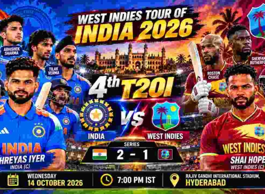IND vs WI 4th T20I Preview: India Eye Series Win in Hyderabad as West Indies Fight to Stay Alive