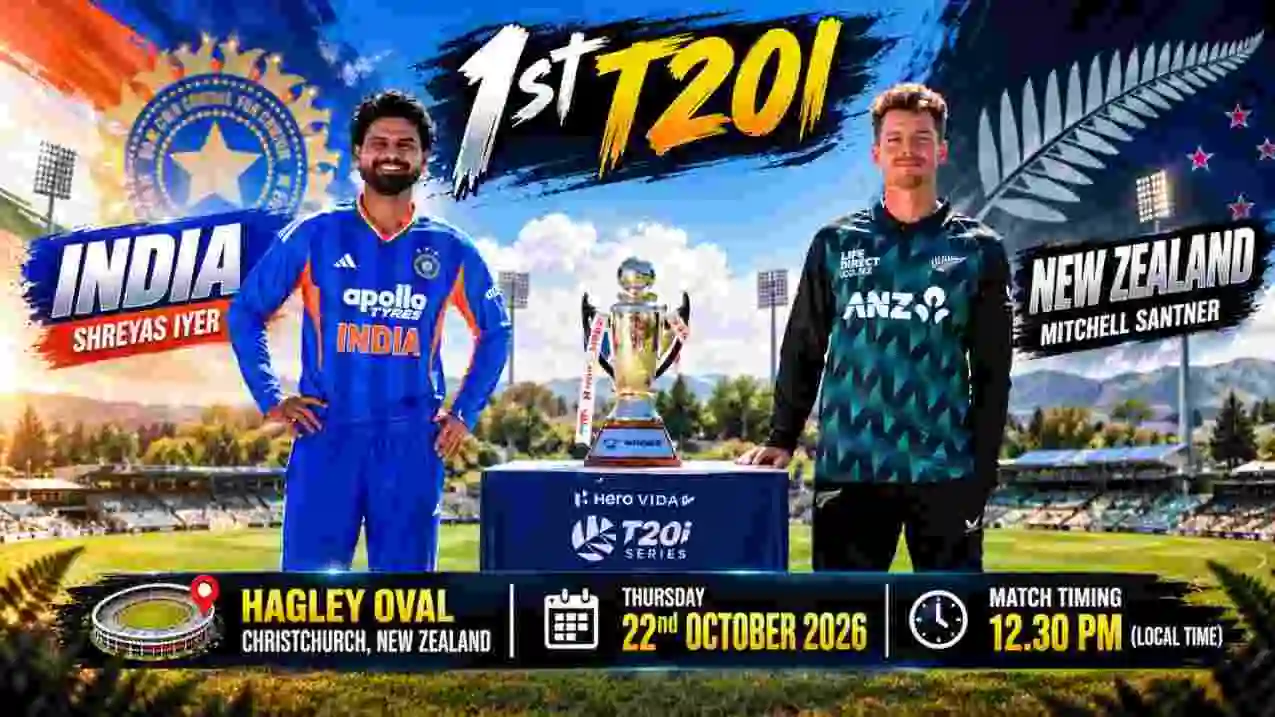 NZ vs IND 1st T20I Preview: Jet-Lagged India Face Santner’s Seam Assault in Christchurch Opener NZ vs IND 1st T20I Preview: Jet-Lagged India Face Santner’s Seam Assault in Christchurch Opener