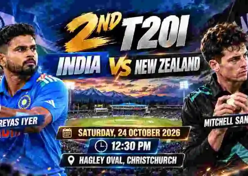 NZ vs IND 2nd T20I Preview: Sooryavanshi Set for Debut as India Eye 2-0 Lead in Christchurch Run-Fest