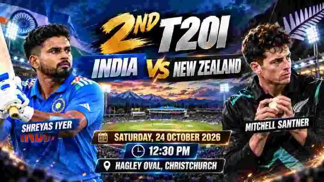 NZ vs IND 2nd T20I Preview: Sooryavanshi Set for Debut as India Eye 2-0 Lead in Christchurch Run-Fest