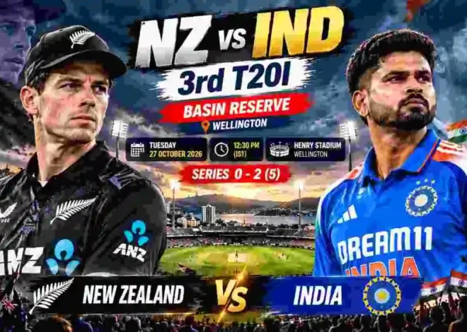 NZ vs IND 3rd T20I Preview: India Eye Series Seal in Windy Wellington as New Zealand Fight for Survival