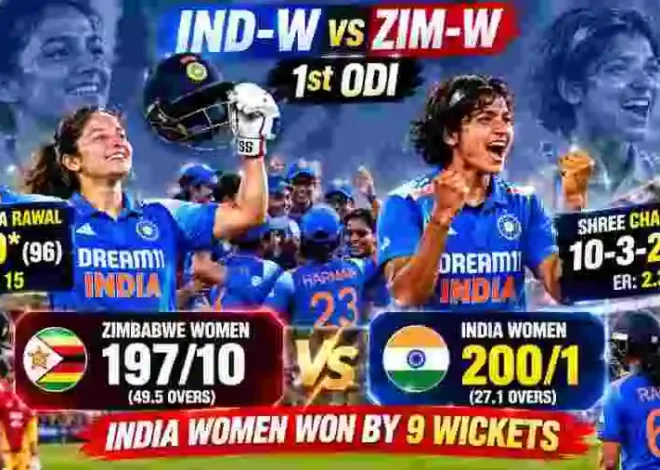 IND-W vs ZIM-W 1st ODI Review: Rawal’s Century, Charani’s Four-For Seal Mandhana’s Winning Start