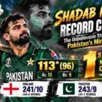 Shadab Khan’s Record Century: The Unbelievable Stats Behind Pakistan’s Miracle Win