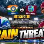 The ‘No-Result’ Nightmare: How Rain in Bengaluru Could Rob India of the Series and Hand West Indies a Historic Draw