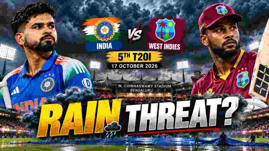 The ‘No-Result’ Nightmare: How Rain in Bengaluru Could Rob India of the Series and Hand West Indies a Historic Draw