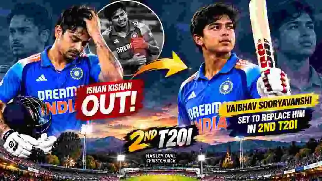 Ishan Kishan Out! The 15-Year-Old Sensation Set to Replace Him in Christchurch Thriller Ishan Kishan Out! The 15-Year-Old Sensation Set to Replace Him in Christchurch Thriller