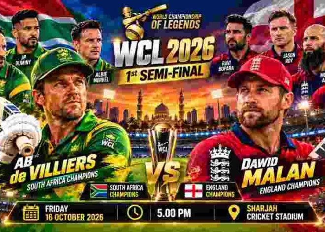 SA Champions vs England Champions Semi-Final 1 Preview: ABD’s Unbeaten Proteas Face Malan’s England in Sharjah Showdown